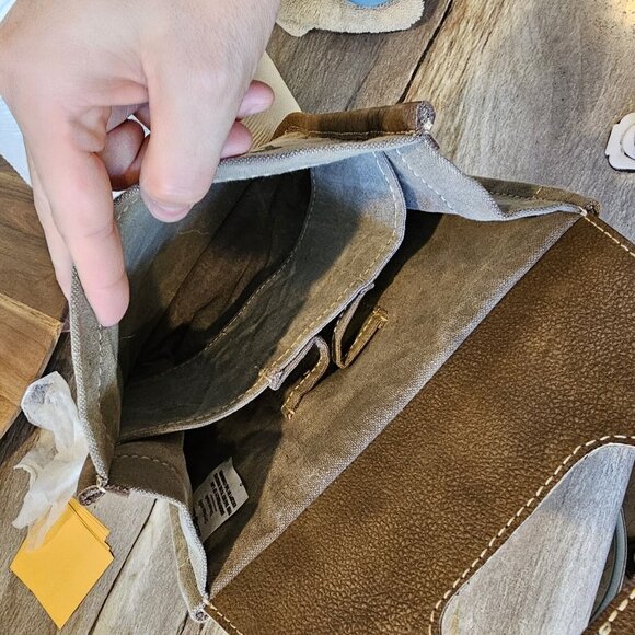 Beer Carrier Cooler Faux Leather Distressed Gift For Man Party 6 Pack Canvas - Picture 7 of 9